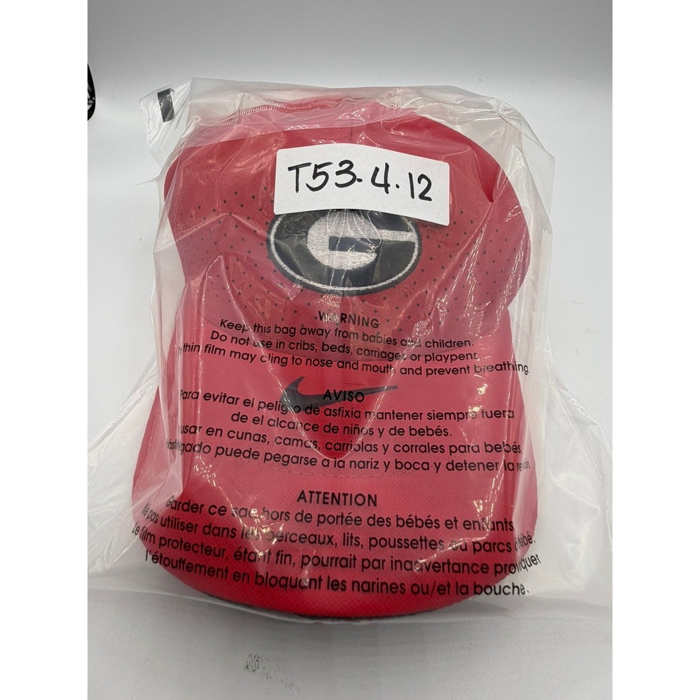 Nike Georgia Bulldogs Hat Red AeroBill Legacy91 Dri-Fit Adjustable Football Cap - Picture 12 of 12